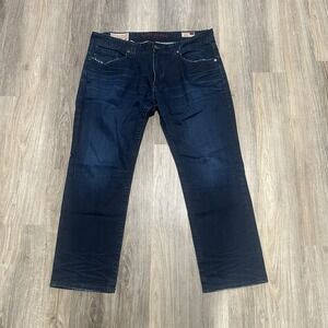 Rivet De Cru Jeans Men 44x34 Blue Denim Andrew Relaxed Straight Distressed Loose